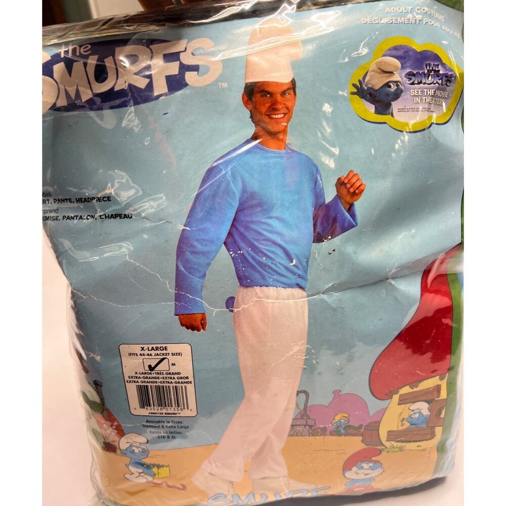 Smurfs Men Halloween Costume Adult Size XL